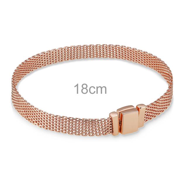 925 Sterling Silver Mesh Safety Chain Clip Bee Butterfly Round Charm Beads Fit Original Fasion Mesh Bracelet Silver 925 Jewelry