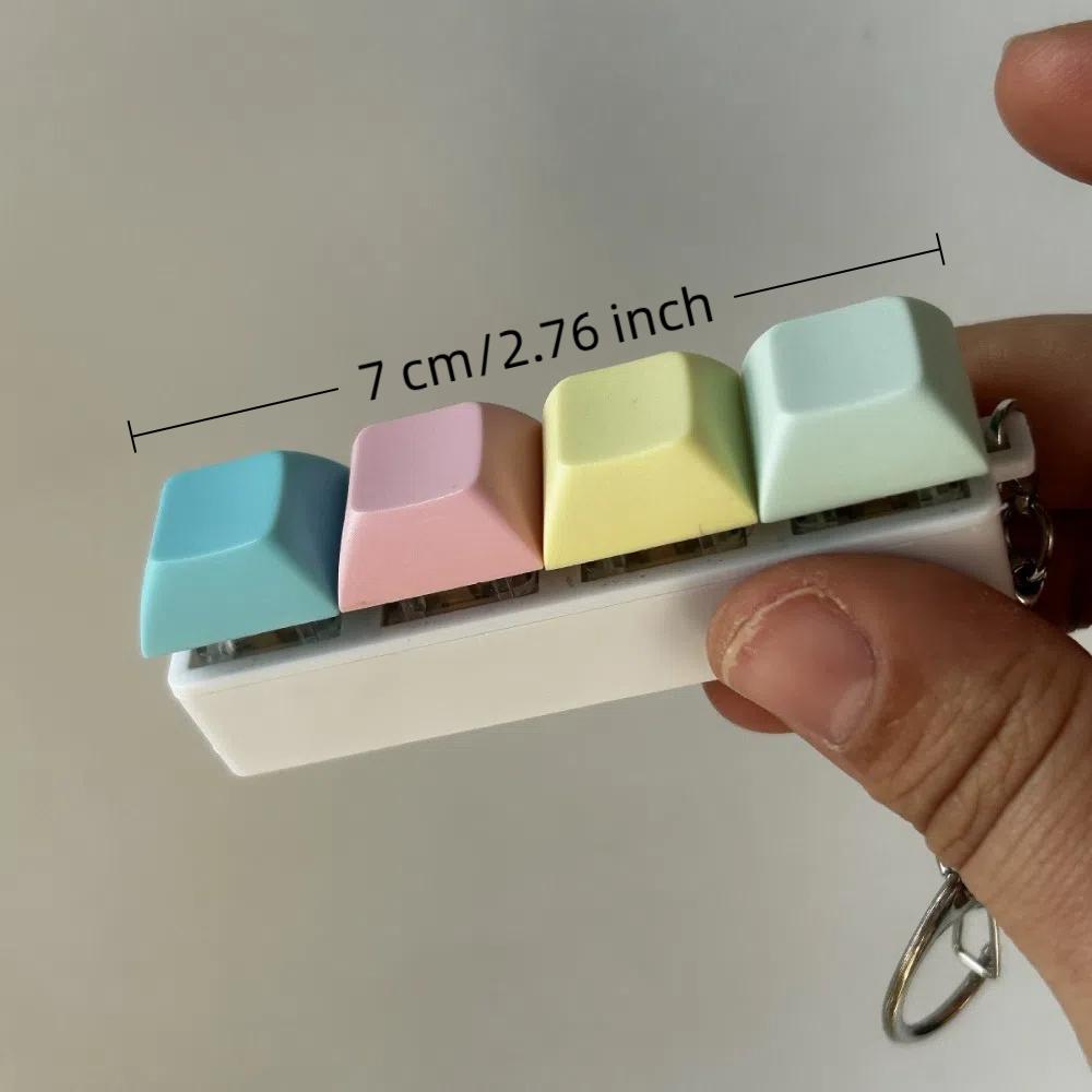 DIY Tastatur Fidget Schlüsselanhänger Tastenkappe Klicker Spielzeug Neu Finger Tastenkappe Erwachsener