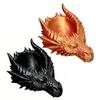 Dragon Head Organizer Tray & Candle Holder, 3D Printed Resin Decorative Dish for Keys, Jewelry, Earrings, Gothic Home Desk Entryway Decor