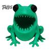Talos Cute Frog Pen Holder, 3D Printed Figurine, Cartoon Desk Organizer, Multifunctional Storage for Pens Pencils Markers, Office School Decor