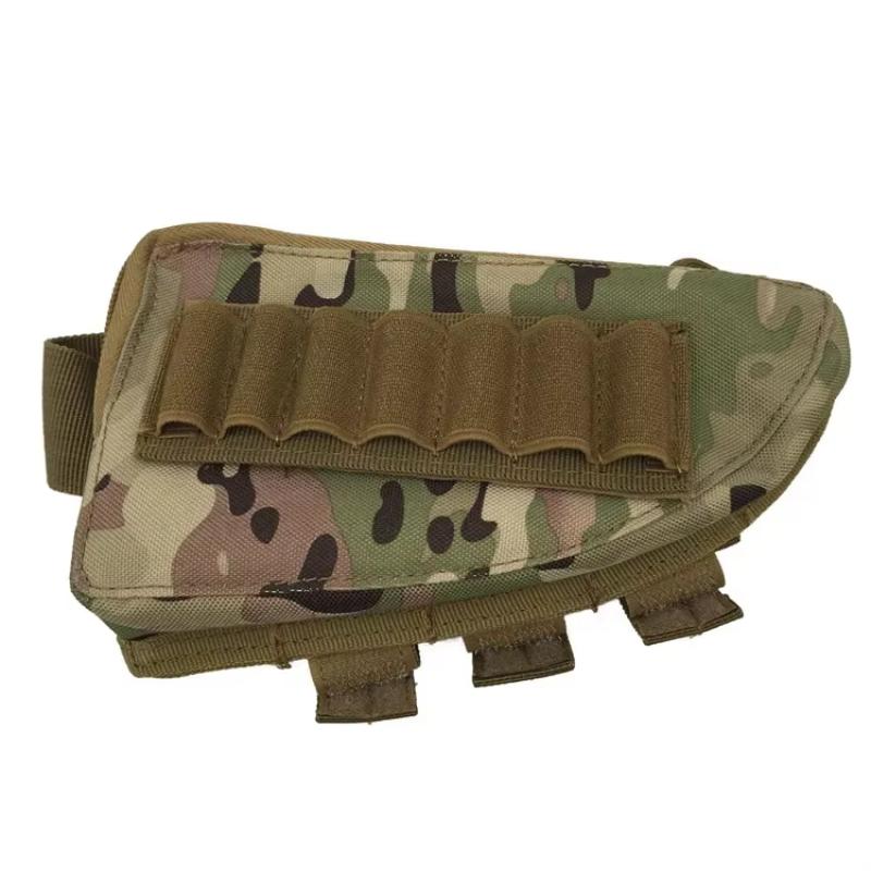 Outdoor Tactical Hunting Support Cheek Pouches Accessories Bag 98K CS Fan 2-in-1 Bullet Bag Portable Stock Bag