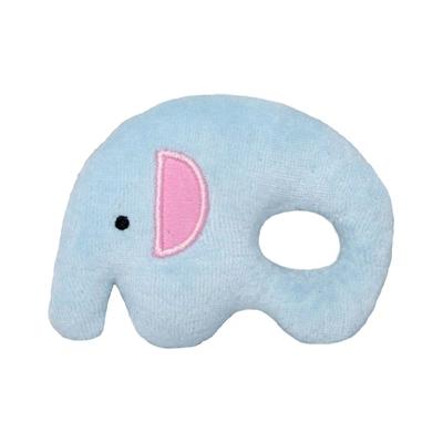 Soft Animal Rattle Elephant Plush Toy 10cm