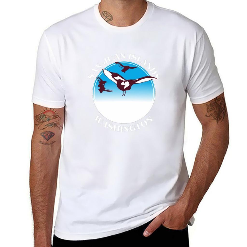 San Juan Island Washington Tshirt Sweat Resistant Workout Tee Shirt Tshirt