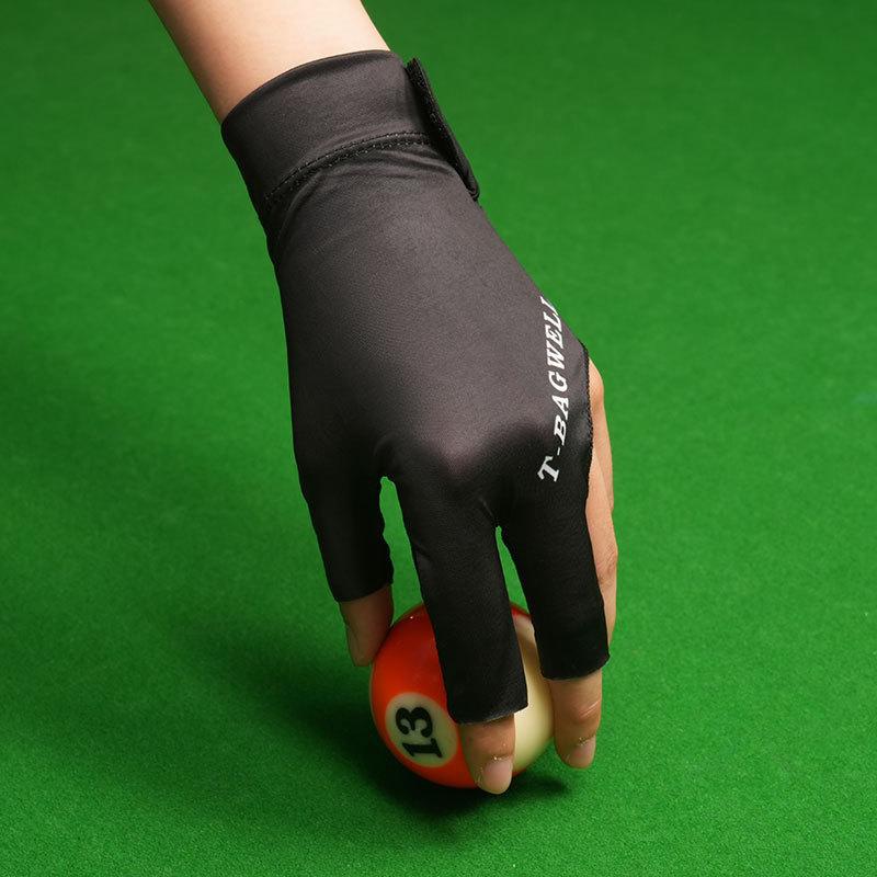 Men's and Women's Billiards Finger Exposed Professional Snooker Competition Anti Slip Thin Three Finger High Elastic Billiards Gloves