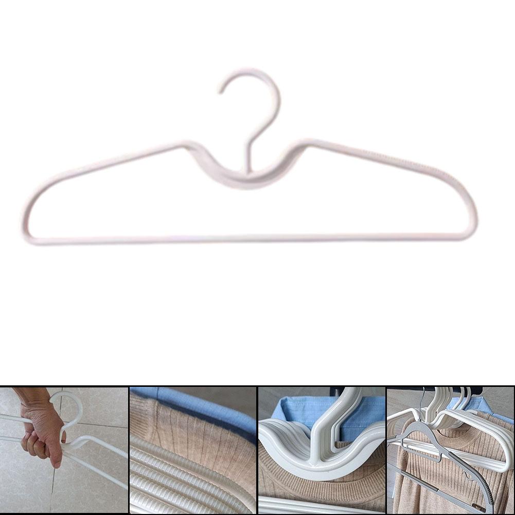 10PCS Versatile Coat Hanger Short Neck Hangers Anti-slip Clothes Hanger White Lightweight Short Neck Home Supplies Accessory