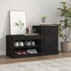 VidaXL Shoe Cabinet Black 100x42x60 Cm Engineered Wood 816417