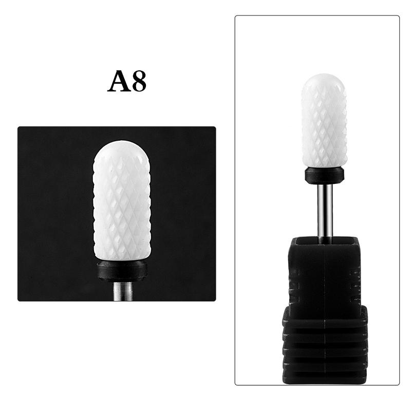 1ks keramických wolframových vrtáků na nehty Pilník pro elektrický stroj na manikúru