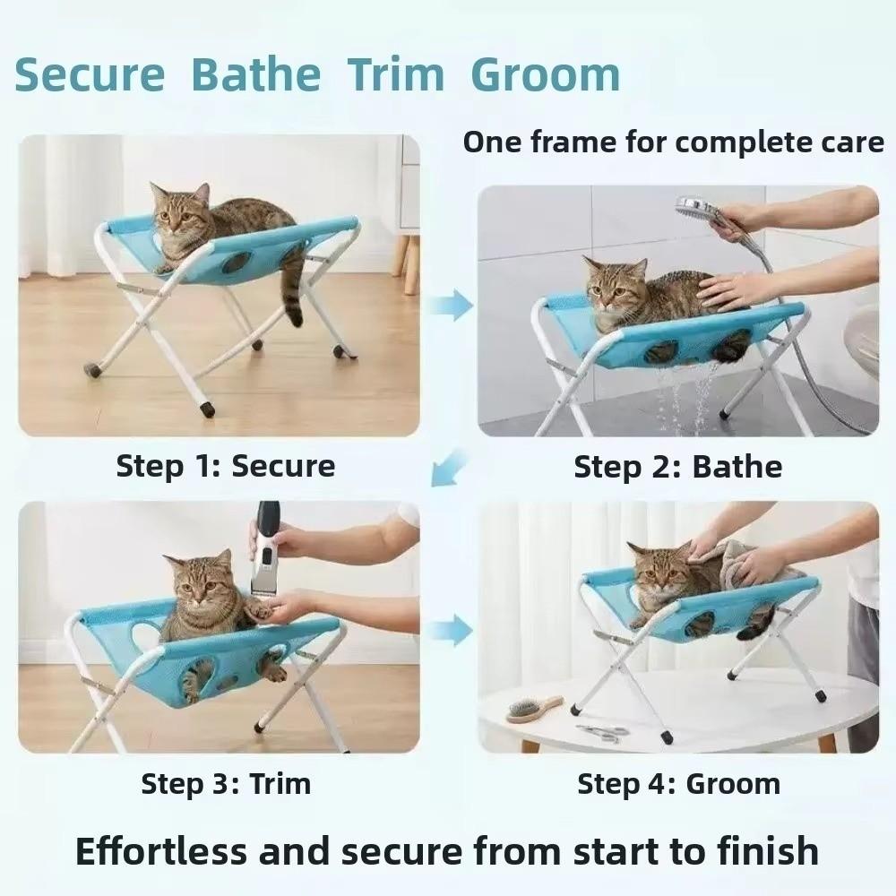 Mesh Pet Grooming Hammock Breathable Hammock Table Portable Grooming Sling Cloth Home