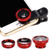 3 In 1 Universal 0.65X Wide Clip On Angle Fisheye Macro Lens