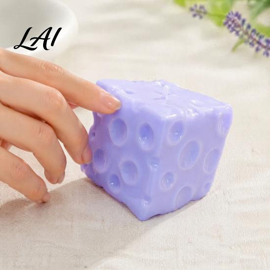 Cheese Fidget Toy Blueberry Squeeze Toy Stress Relief Block Sensory Slow Tools Rising Cube Pinch for Home Office Focus Aid Squeezing Toys