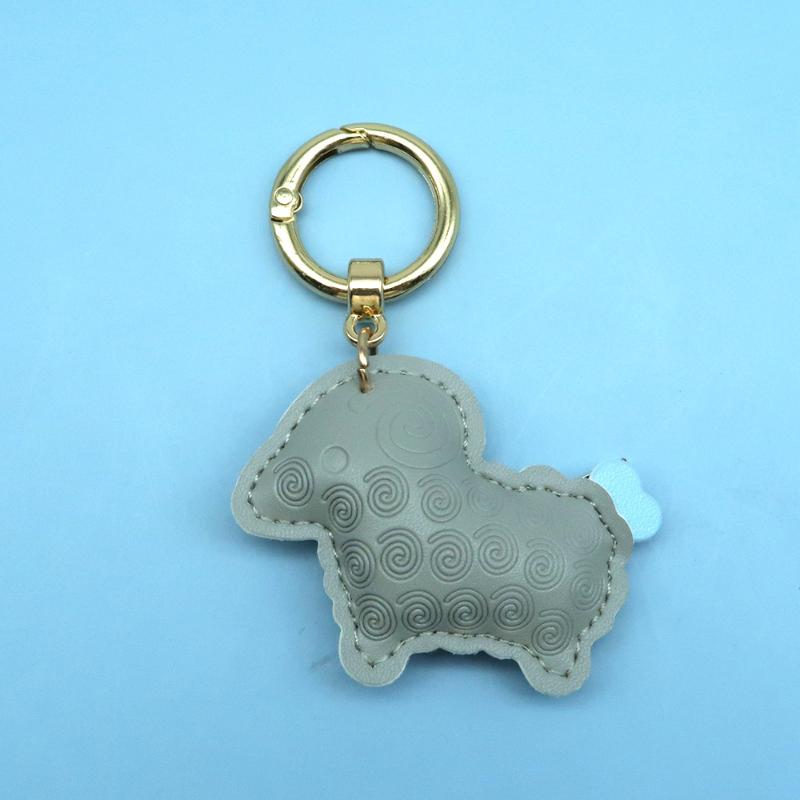 2027 Lunar New Year Goat Pendant Durable Pu Sheep Keychain Bag Decor Gift For Friends