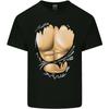 Gym Ripped Muscles Effect Mens Light Cotton T-Shirt Unisex T-Shirt