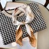 Small Square Scarf Silk Scarf Women's 71x71 Korean Versatile Decoration with Suit Shirt Professional Scarf Neck Protection Thin Scarf
