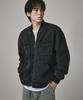 Verdnt Boa Fleece Denim Bomber Jacket [Black]