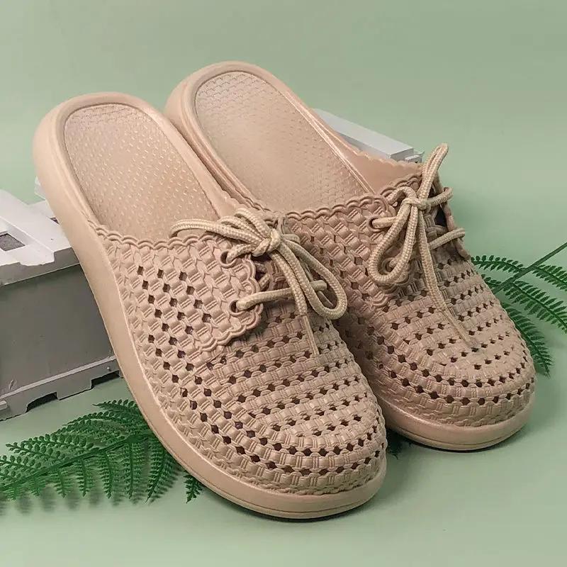 

Модная обувь на высоте для женщин с круглым носком, женские тапочки в продаже, тренд 2025, уникальные шлепанцы, шикарные и элегантные хлопушки, новые модные сандалии 41