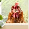 Peeping Alpaca Window Cling Removable Rooster Ostrich Dog Static Glass Sticker Waterproof PVC Animal Window Decoration Decal