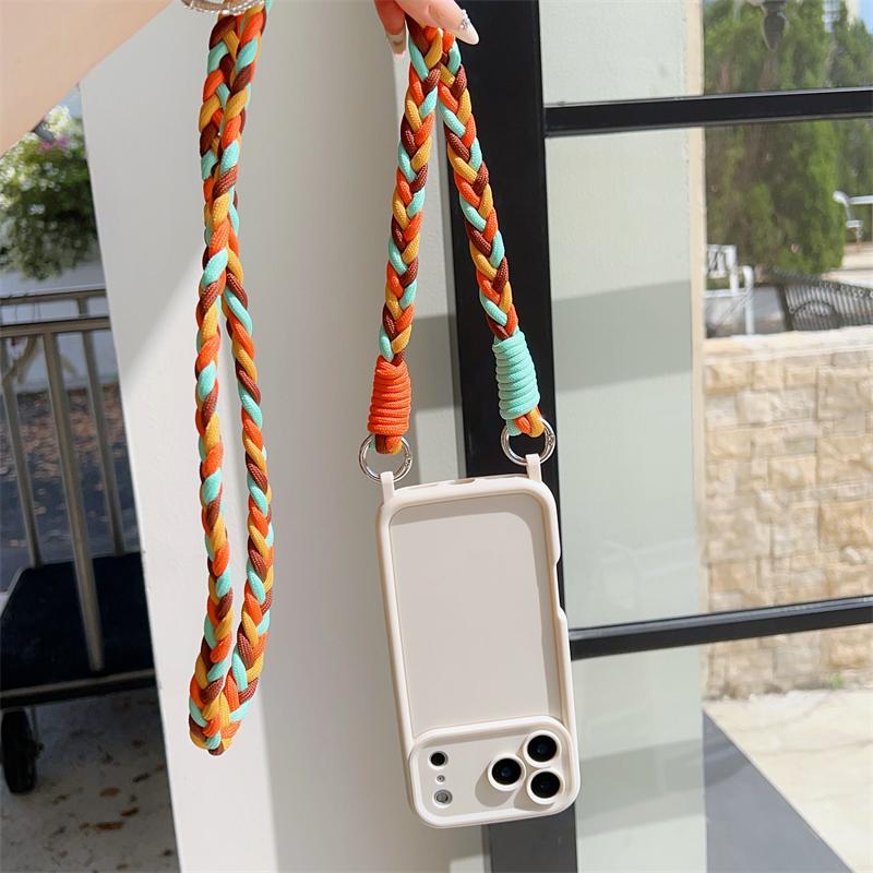 Crossbody Lanyard Candy Phone Case For iPhone 17 16 Plus 15 14 Pro Max 13 12 11 AIR 16e X XS XR 7 8 SE Shockproof Cover