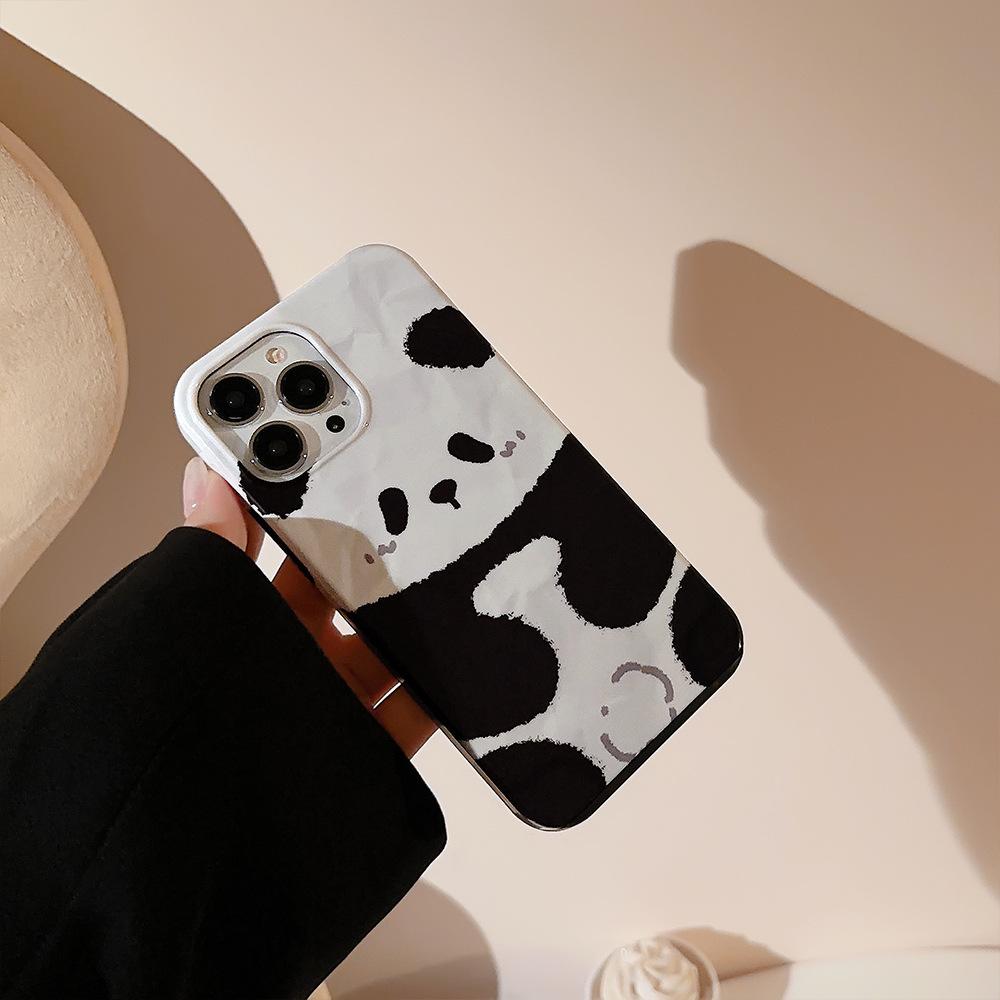 Creative Panda Phone Case for iPhone 13 iPhone 15 iPhone 16 Pro Max