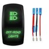 1 Pc Green 12V/24V Rocker Toggle Switch With Jump Wire for Car Boat Truck Marine Yacht Trailer Tractor Jeep YJ JK Vans SXS Battery Switches5