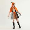 Halloween Children's Costume Purple Witch Costume Witch Dress Cloak Shawl Vampire Girl Show Costume
