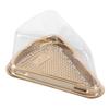 100Pcs Plastic Packing Box Triangular Cake Box Container for Pastry Bakery Dessert