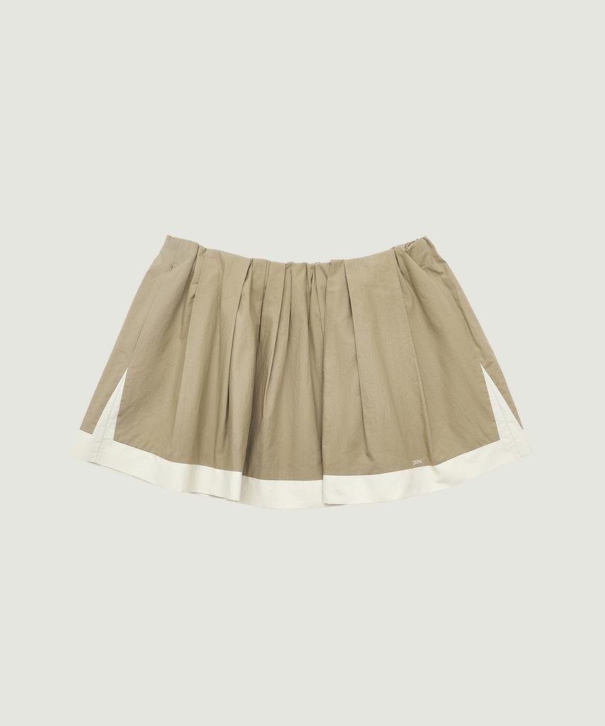 Grove Juli Flare Skirt (beige)
