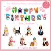 Cat Party Decoration Banner Swirl, 9 Pieces Cat Hanging Swirl Decorations, Cat Birthday Banner Cat Party Hanging Swirl