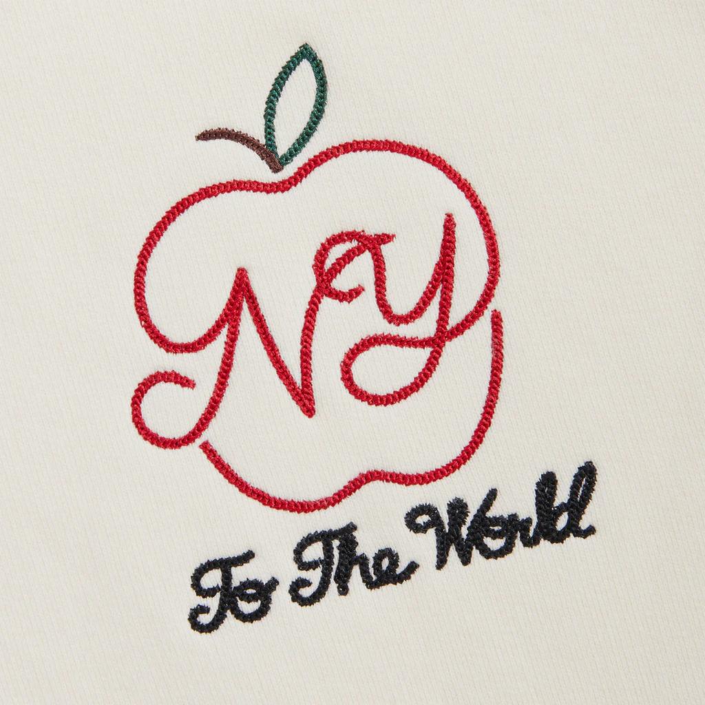 Kith New York To The World Nelson Crewneck Sandrift Unisex Tops Cream KHM031273-104