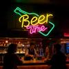 Beer Time Led Neon Sign Shop Bar Restaurant Hotel Decorative Light Neon Bedroom Wall Kitchen Personalized Decor Night Light USB