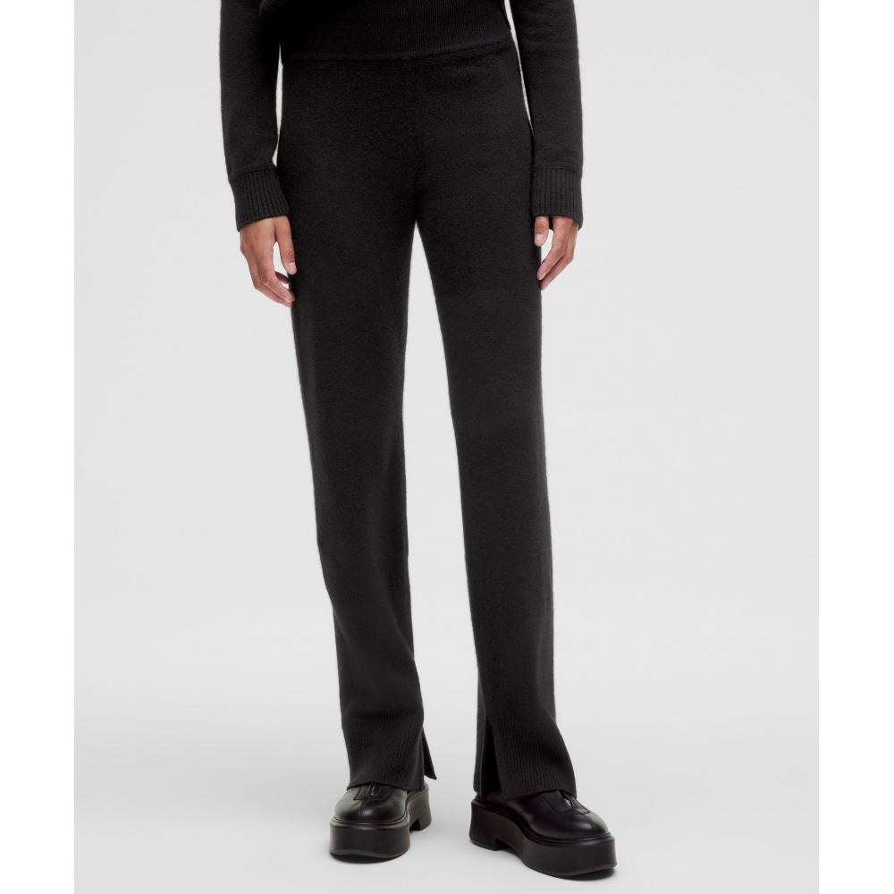

Lululemon Cashmere Straight Leg Pant Black XXXS