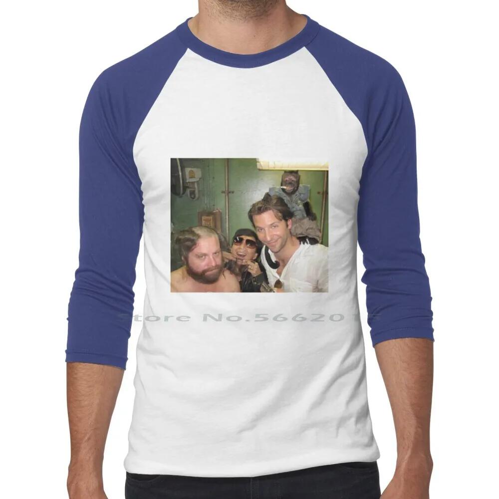 / Hangover Poster Poster T Shirt 100% Cotton Funny The Hangover Party Drunk Movie Beer Drinking Bradley Cooper Comedy Short