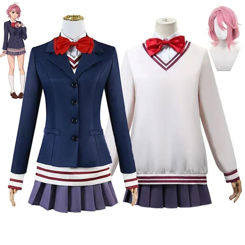 Anime Dandadan Ken Takakura Momo Ayase Cosplay Aira Shiratori Costume Black Uniform Hoodies Skirt Christmas Party for Girls Wome