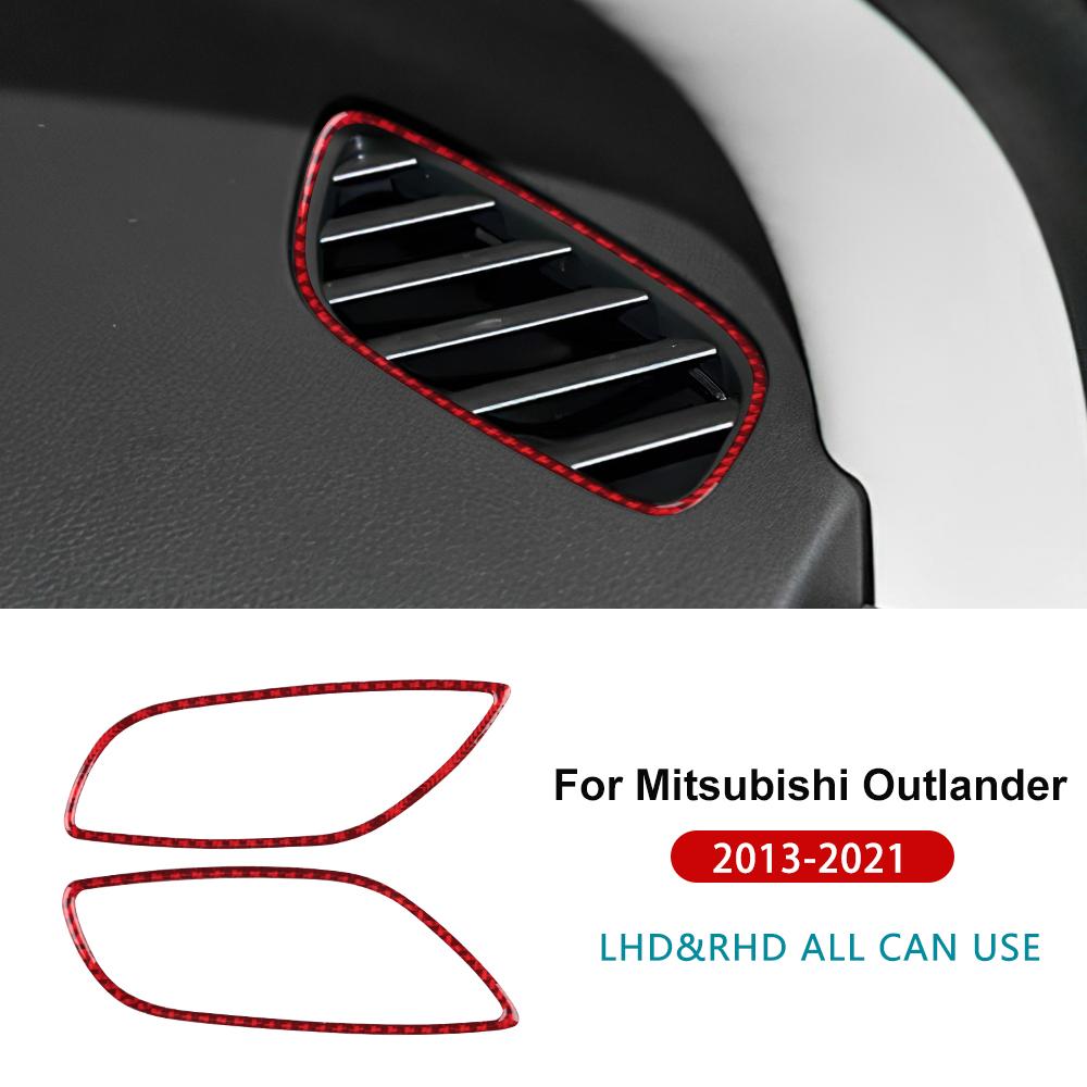 

Для Mitsubishi Outlander 2013 2014 2015 2016 2017 2018 2019 2020 2021 Наклейка из настоящего мягкого углеволокна Автомобильная панель приборов Воздуховод