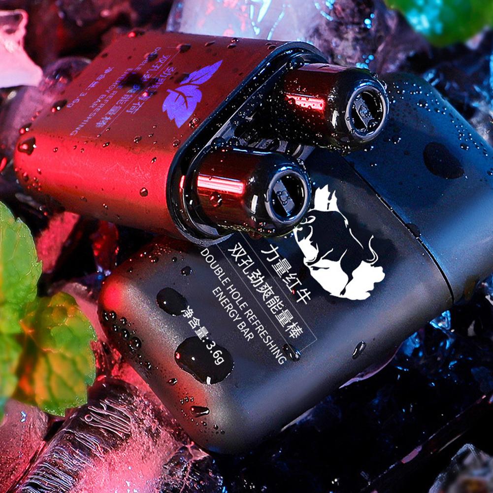 Odorant Double Hole Energizing Energy Bar Aromatherapy Nasal Inhaler Vapors Stick Stimulating Scent Prevent Sleepiness