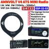 Radio AMNVOLT V4 ATS MINI SI4732 DSP Radio with Headphone Amplifier LSB USB Transistor Pocket Radios 1.9inch IPS Screen ESP32-S3