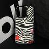 p-Zebra print Phone Case For iPhone 17,16,15,14,13,12,11 Plus,Pro Max,XS,Colorful Silver Black Cover