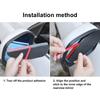 Car Rear View Mirror Rain Cover Sun Visor Eyebrow Carbon Fiber for Renault Dacia Duster Clio 4 Megane 2 3 Captur Sport Sandero Logan