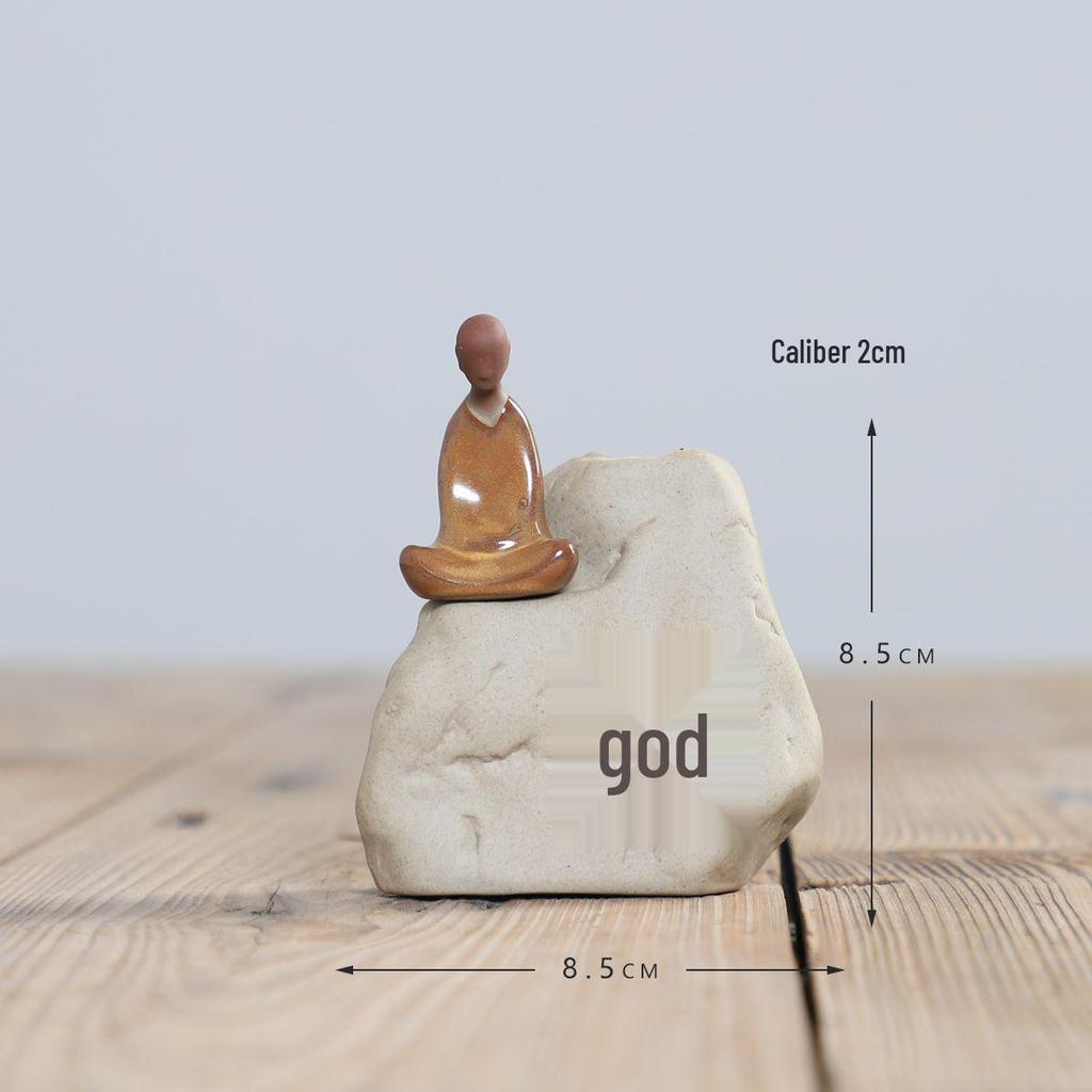 Mały ceramiczny wazon zen do hydroponiki i kompozycji ze świeżych kwiatów