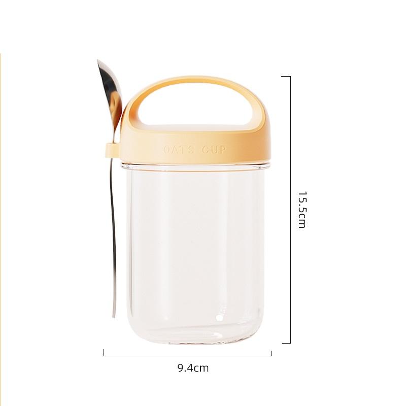 

GIANX Завтрак Йогурт Овсянка Чашка Пищевой Материал С Ложкой Уплотнение Портативный Для Легкой Чистки Салат Молочный Коктейль Чашка С Крышкой