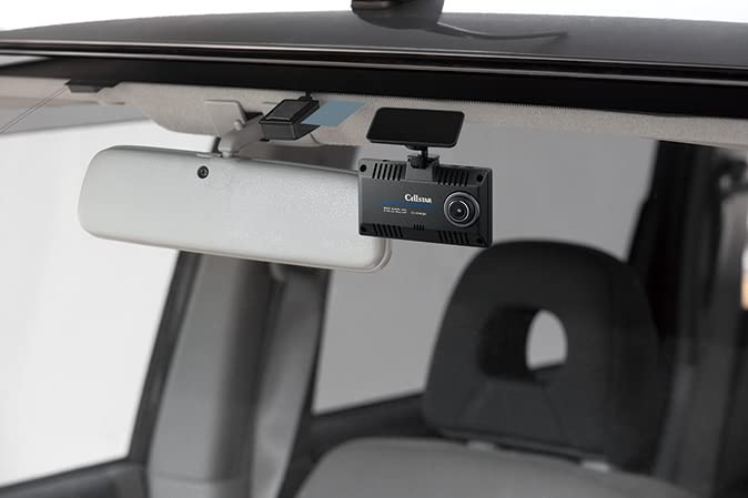 CELLSTAR Drive Recorder with Front and Rear Dual WQHD microSD Parking Safe Driving GPS Notification Data Made in Warranty CS-92WQH Cameras, 3.7