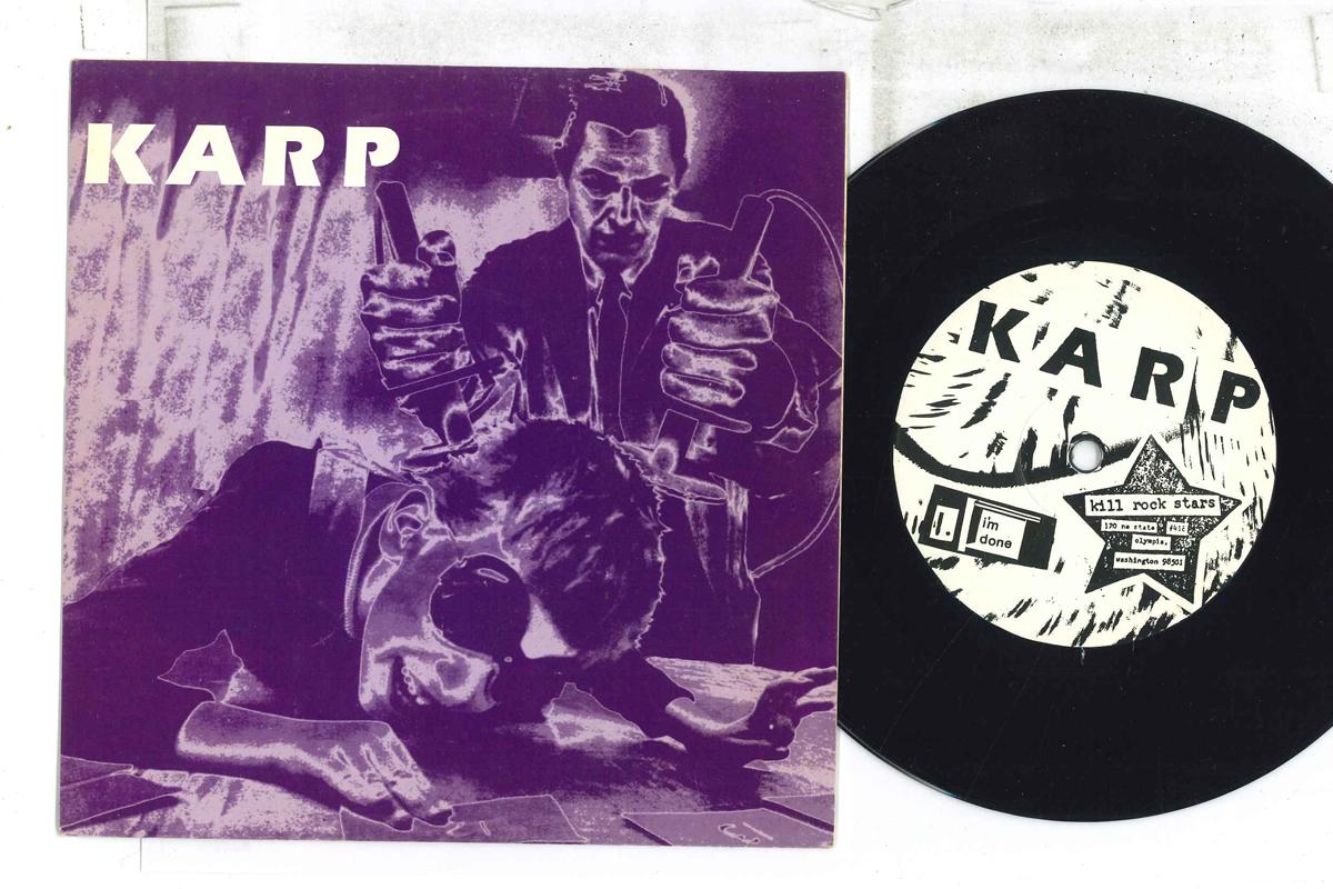 

7inch Record KARP Im Done Blu Blud KRS216 KILL ROCK STAR 1993 US Rock Used
