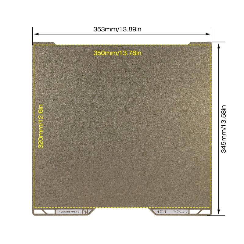 For Bambu Lab H2d Build Plate Textured/Smooth PEI PEO PET Plate Spring Steel Sheet Bambulab H2d Part Heat Bed 3D Printer Parts
