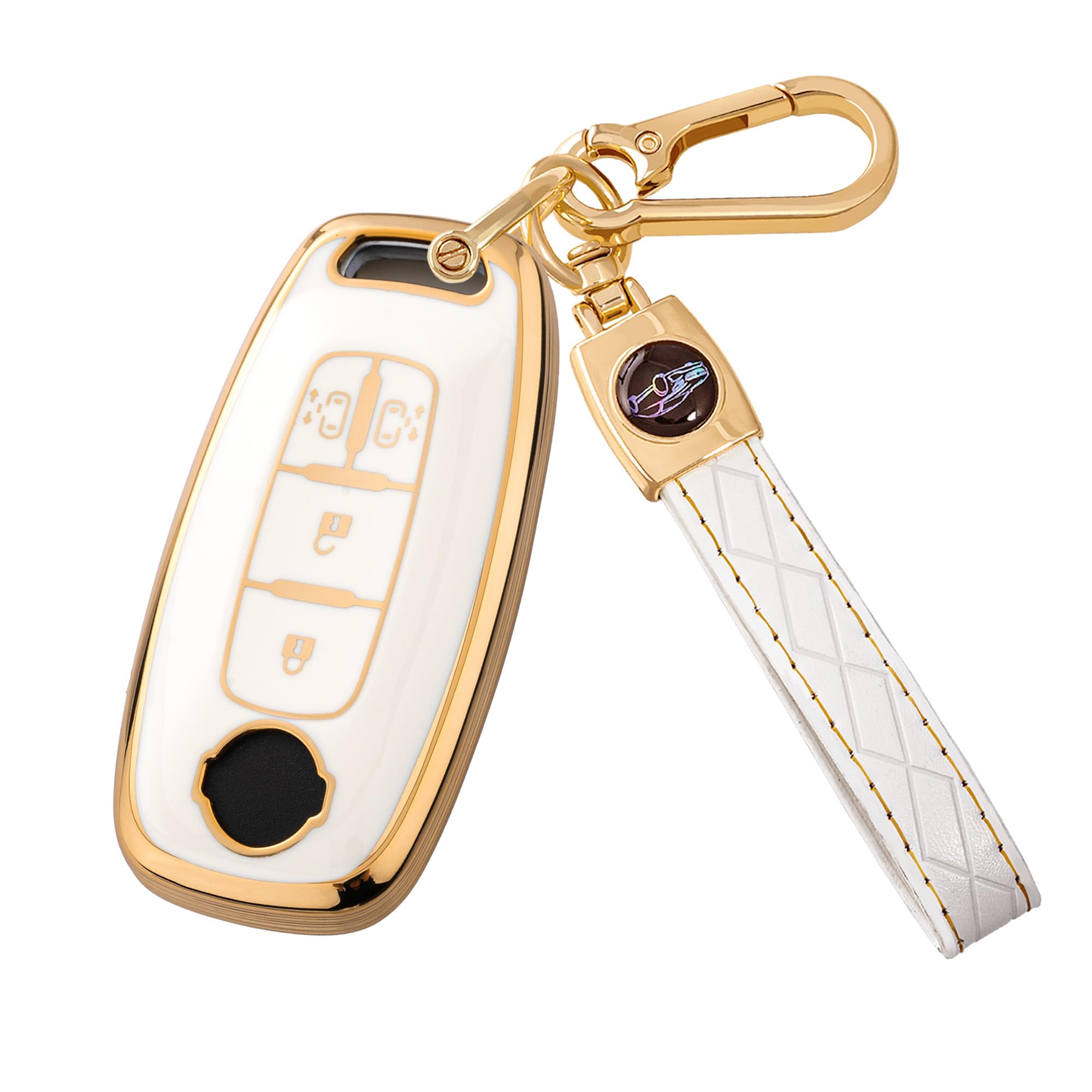 

[Унхоке] Новый чехол для ключа Serena, серия C28, новые Люкс, ProPilot e-Power, чехол для смарт-ключа, белый