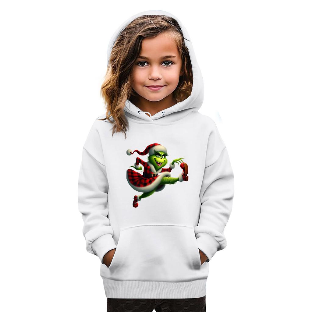 Sweatshirts For Teen Girls Hoodies Long Sleeve Drawstring Pullover Cute Oversized Hoodie Christmas Day