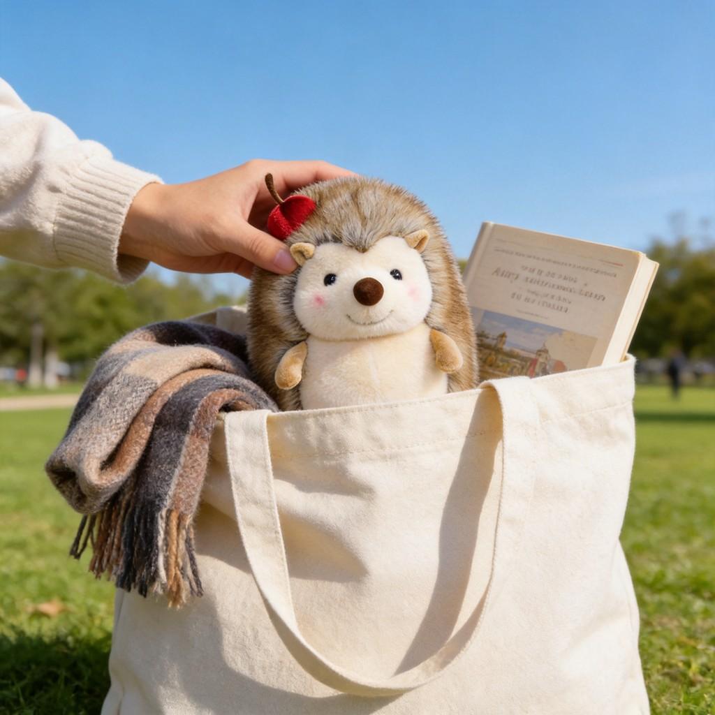 Plush Hedgehog Doll With Soft Polyester Fiber For Kids And Teens Gift