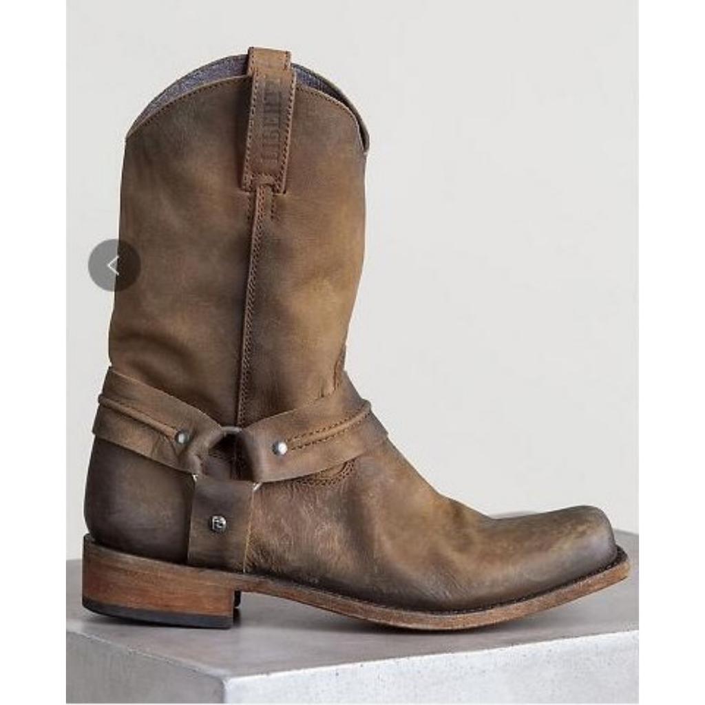 Low Heel Square Heel Unisex Boots Men's and Women's Medium Boots Retro Men's Boots