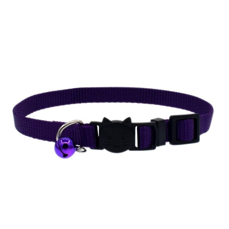 Katzenhalsband mit Glöckchen Sicherheitsverschluss Kätzchen Kleine Hunde Katzen Verstellbare Nylonhalsbänder Haustierbedarf.