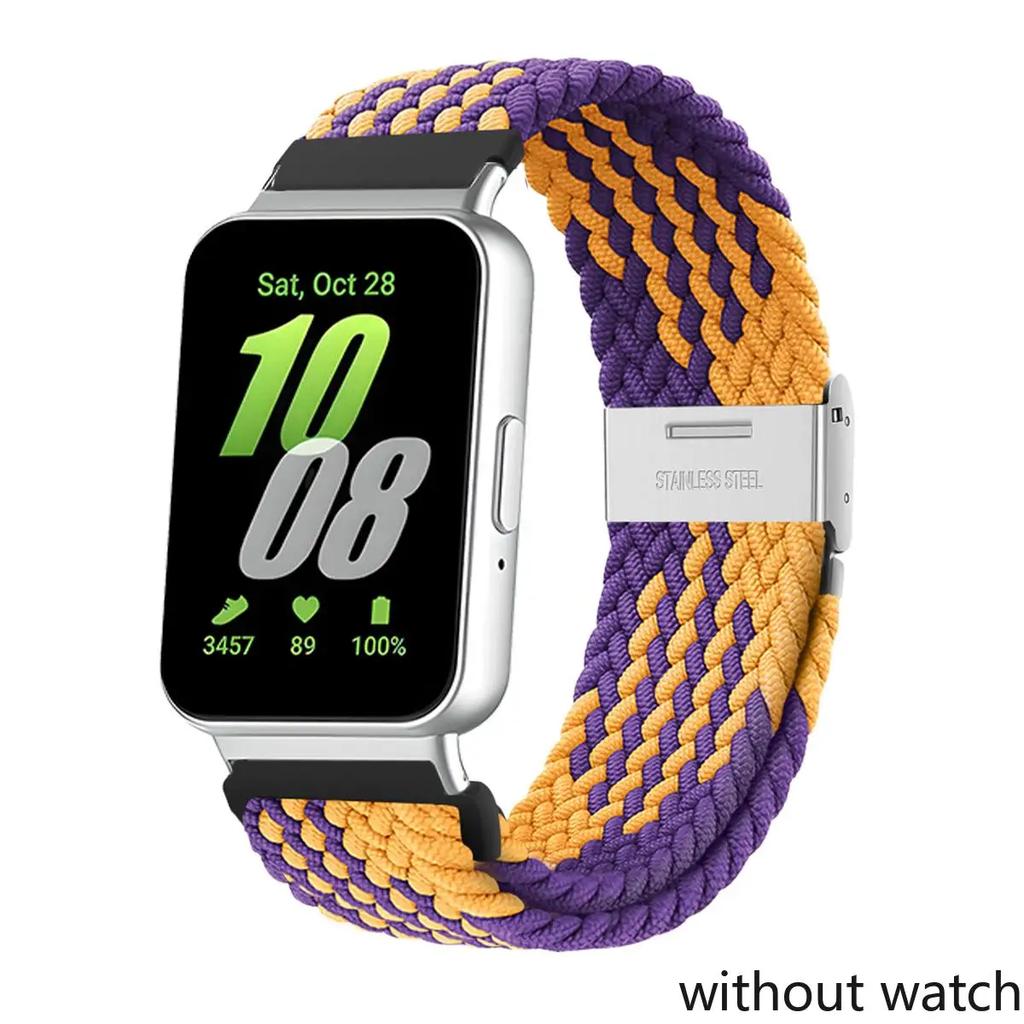 Braided Bands for Samsung Galaxy Fit 3 Sports Strap Adjustable Replacement Correa Nylon Bracelet for Samsung Galaxy Fit3 Band