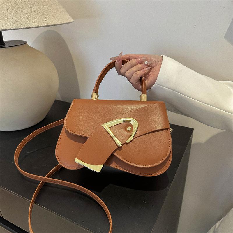 This Year's Popular Fashion Korean Version of the Foreign Style Internet Celebrity Handbag 2025 New Versatile Ins Crossbody Bag Small Square Bag Girl