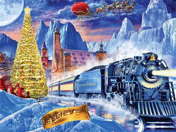 Diamond Art Painting Train Full Square Round Embroidery Mosaic Winter Landscape Handmade Wall Decor